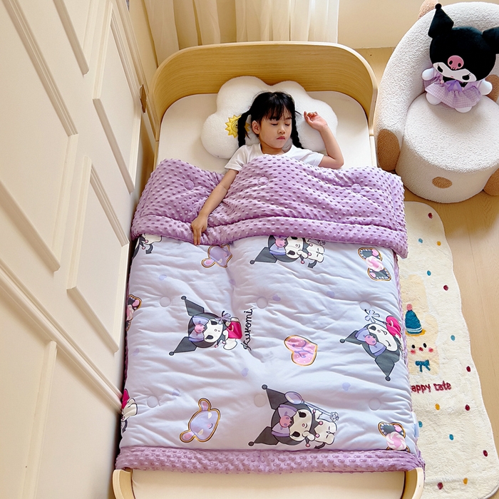 鱼宝 2025新款三丽鸥针织棉豆豆被 可爱库洛米