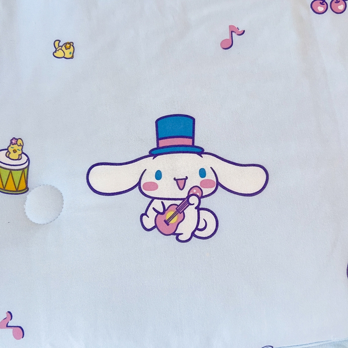 91家纺网 家纺一手货源 找家纺 鱼宝 2025新款三丽鸥针织棉豆豆被 水果玉桂狗