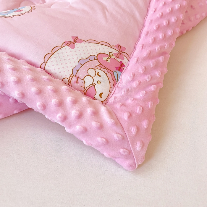 91家纺网 家纺一手货源 找家纺 鱼宝 2025新款三丽鸥针织棉豆豆被 甜甜美乐蒂