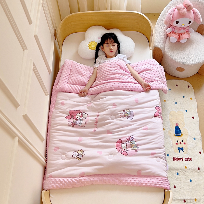 鱼宝 2025新款三丽鸥针织棉豆豆被 爱心美乐蒂