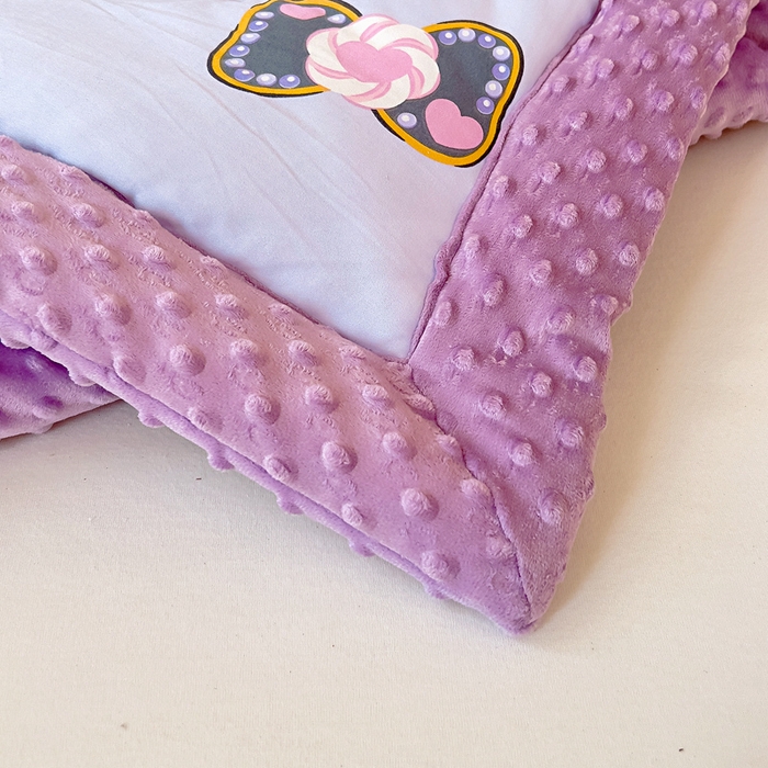 91家纺网 家纺一手货源 找家纺 鱼宝 2025新款三丽鸥针织棉豆豆被 可爱库洛米