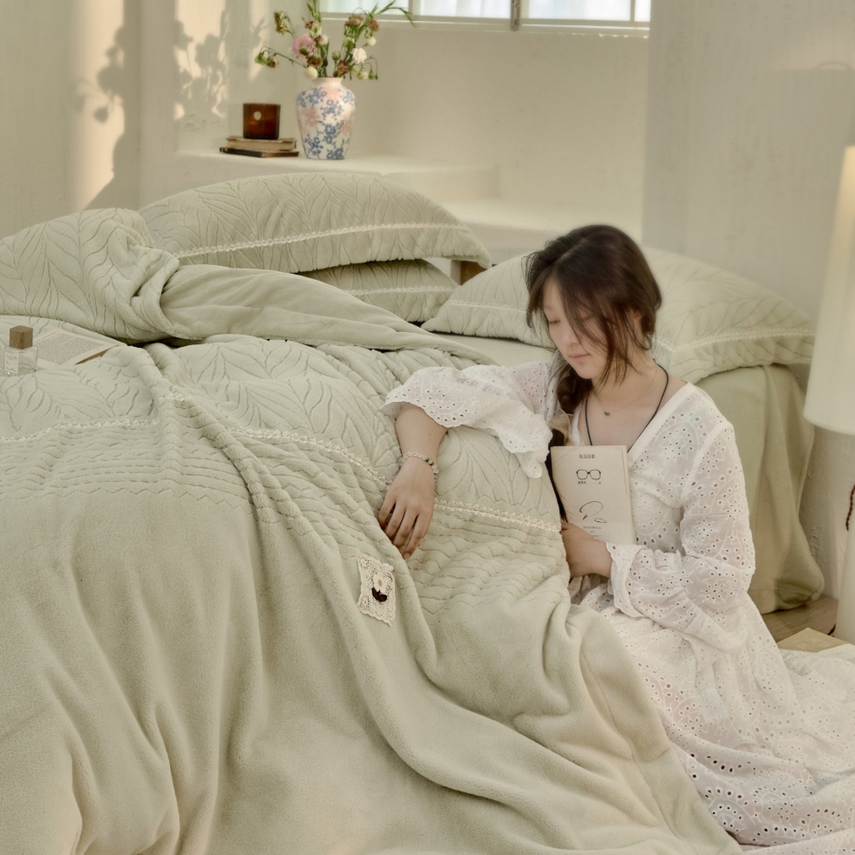 91家纺网 家纺一手货源 找家纺 （总）玖玖爱家纺 2025秋冬限定高克重奢绒四件套-奢雅冬日