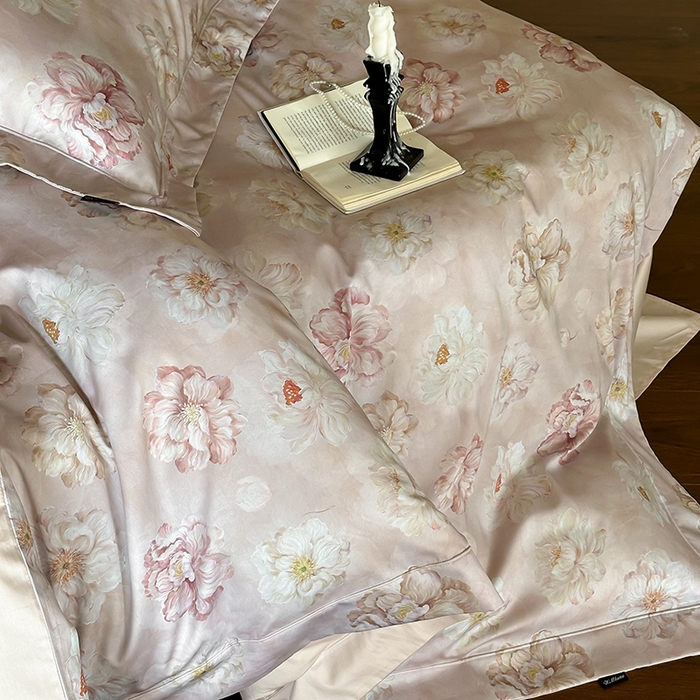 91家纺网 家纺一手货源 找家纺 （总）窝米 2025新款数码印花100支长绒棉纯棉滚绳宽边工艺四件套