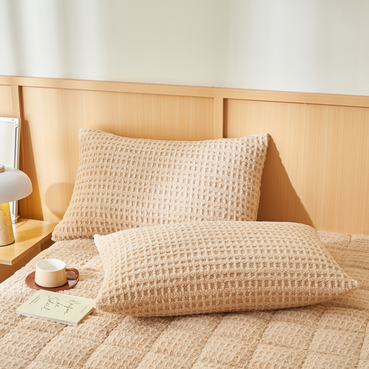 91家纺网 家纺一手货源 找家纺 （总）爱乐  塔芙绒夹棉床笠 牛奶绒床笠