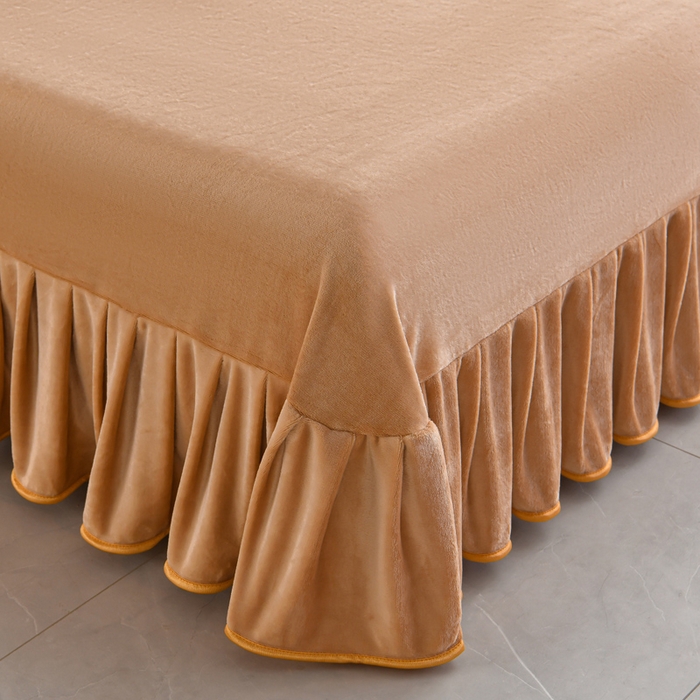 91家纺网 家纺一手货源 找家纺 缘莉娜家纺 2025高克重8斤牛奶绒四件套金貂绒法莱绒加厚保暖直播电商爆款 金叶满堂