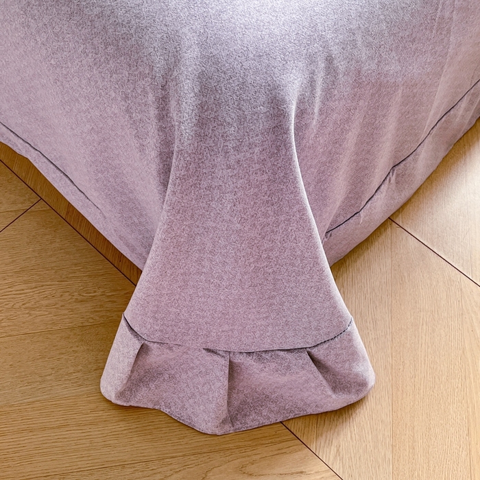 91家纺网 家纺一手货源 找家纺 简约家纺 2025新款全棉磨毛四件套相思叶-绿