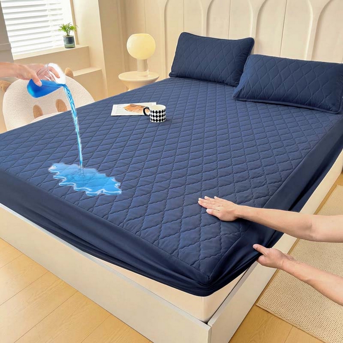 91家纺网 家纺一手货源 找家纺 （总）蝶蔻家纺 2025新款亚马逊外贸跨境亲肤磨毛夹棉涤纶TPU防水床笠虾皮希音Temu爆款