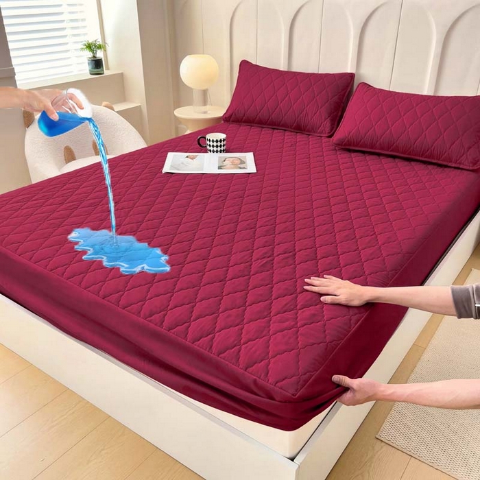 91家纺网 家纺一手货源 找家纺 （总）蝶蔻家纺 2025新款亚马逊外贸跨境亲肤磨毛夹棉涤纶TPU防水床笠虾皮希音Temu爆款