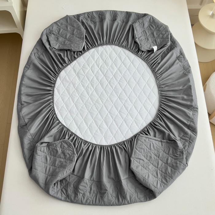 91家纺网 家纺一手货源 找家纺 （总）蝶蔻家纺 2025新款亚马逊外贸跨境亲肤磨毛夹棉涤纶TPU防水床笠虾皮希音Temu爆款