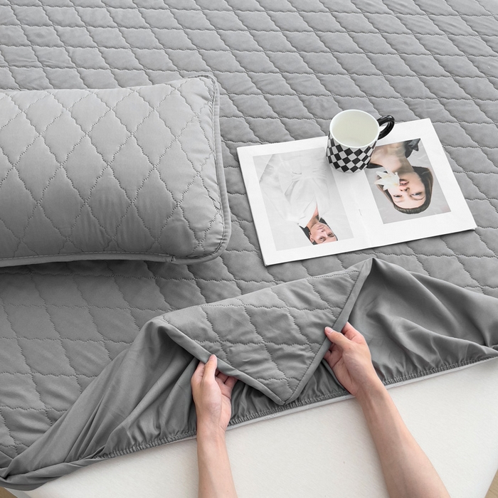 91家纺网 家纺一手货源 找家纺 （总）蝶蔻家纺 2025新款亚马逊外贸跨境亲肤磨毛夹棉涤纶TPU防水床笠虾皮希音Temu爆款