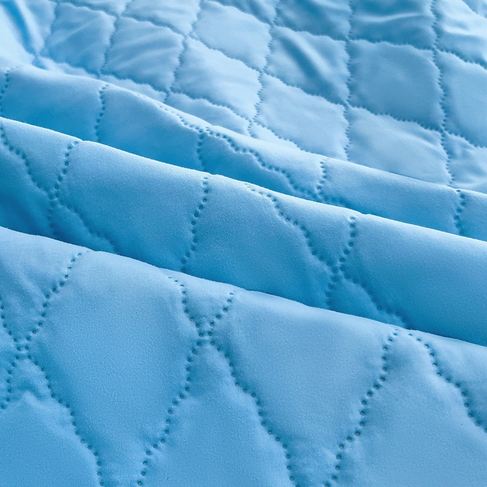 91家纺网 家纺一手货源 找家纺 蝶蔻家纺 2025新款亚马逊外贸跨境亲肤磨毛夹棉涤纶TPU防水床笠虾皮希音Temu爆款 浅蓝