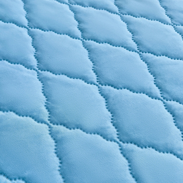 91家纺网 家纺一手货源 找家纺 蝶蔻家纺 2025新款亚马逊外贸跨境亲肤磨毛夹棉涤纶TPU防水床笠虾皮希音Temu爆款 浅蓝