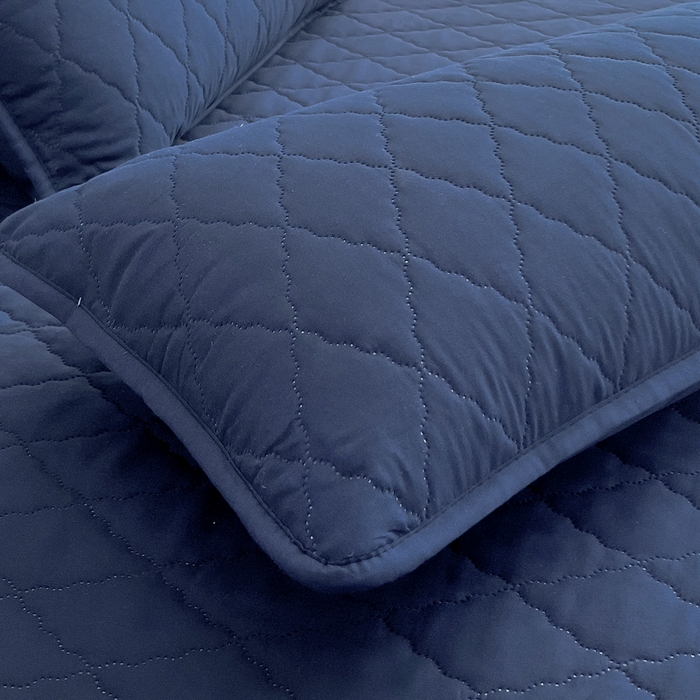 91家纺网 家纺一手货源 找家纺 蝶蔻家纺 2025新款亚马逊外贸跨境亲肤磨毛夹棉涤纶TPU防水床笠虾皮希音Temu爆款 藏青