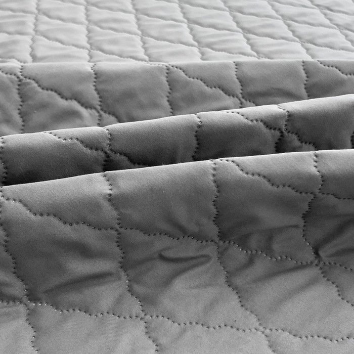 91家纺网 家纺一手货源 找家纺 蝶蔻家纺 2025新款亚马逊外贸跨境亲肤磨毛夹棉涤纶TPU防水床笠虾皮希音Temu爆款 深灰