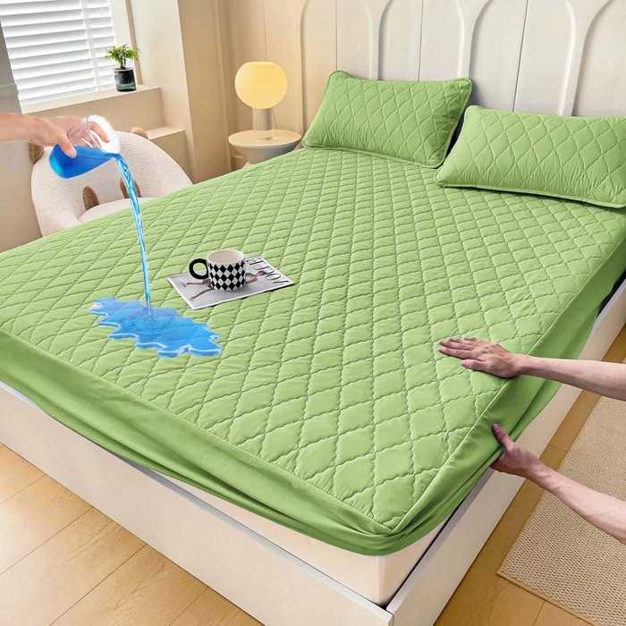 91家纺网 家纺一手货源 找家纺 （总）蝶蔻家纺 2025新款亚马逊外贸跨境亲肤磨毛夹棉涤纶TPU防水床笠虾皮希音Temu爆款