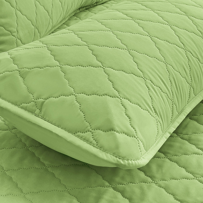 91家纺网 家纺一手货源 找家纺 蝶蔻家纺 2025新款亚马逊外贸跨境亲肤磨毛夹棉涤纶TPU防水床笠虾皮希音Temu爆款 浅绿