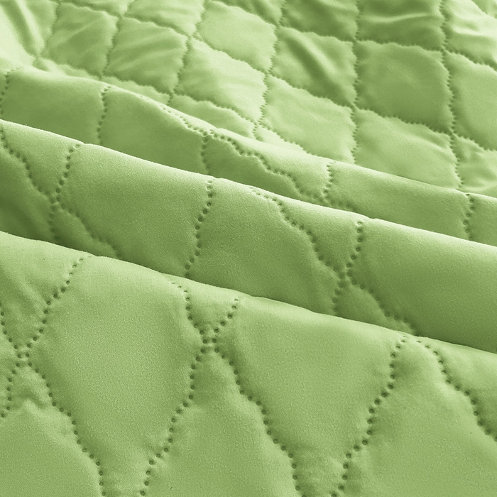 91家纺网 家纺一手货源 找家纺 蝶蔻家纺 2025新款亚马逊外贸跨境亲肤磨毛夹棉涤纶TPU防水床笠虾皮希音Temu爆款 浅绿