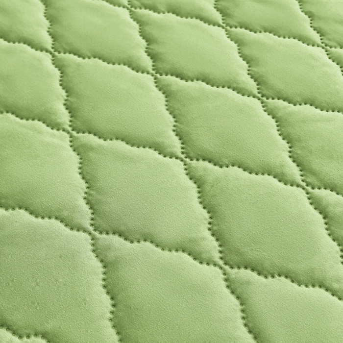 91家纺网 家纺一手货源 找家纺 蝶蔻家纺 2025新款亚马逊外贸跨境亲肤磨毛夹棉涤纶TPU防水床笠虾皮希音Temu爆款 浅绿