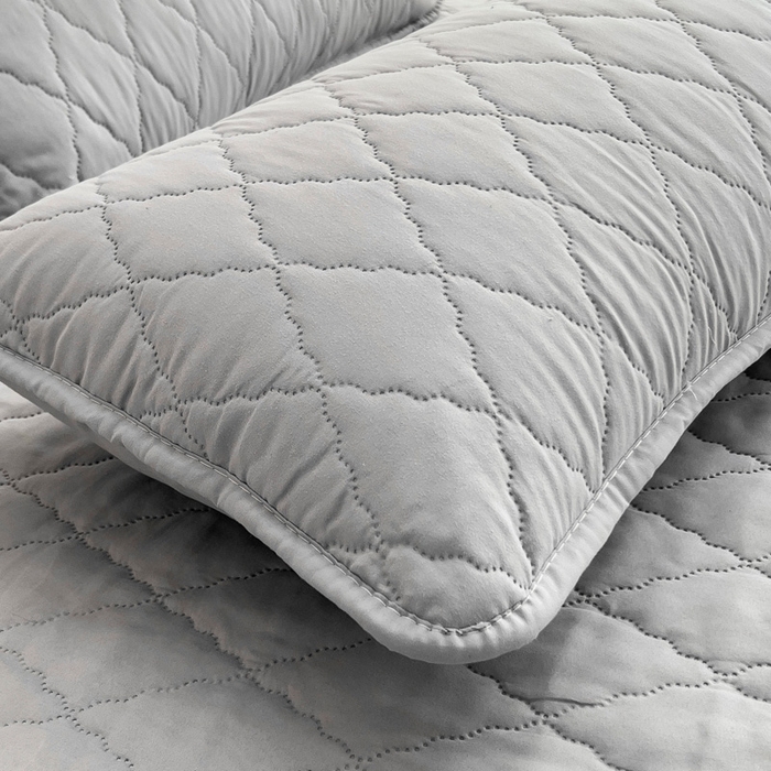 91家纺网 家纺一手货源 找家纺 蝶蔻家纺 2025新款亚马逊外贸跨境亲肤磨毛夹棉涤纶TPU防水床笠虾皮希音Temu爆款 浅灰