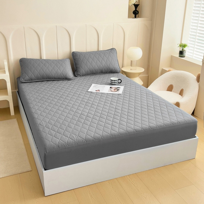 91家纺网 家纺一手货源 找家纺 （总）蝶蔻家纺 2025新款亚马逊外贸跨境亲肤磨毛夹棉涤纶TPU防水床笠虾皮希音Temu爆款