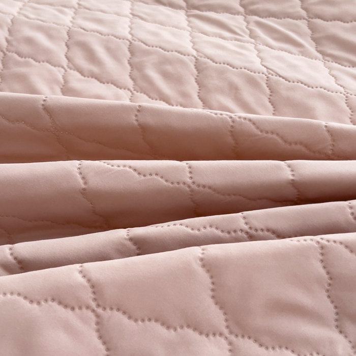 91家纺网 家纺一手货源 找家纺 蝶蔻家纺 2025新款亚马逊外贸跨境亲肤磨毛夹棉涤纶TPU防水床笠虾皮希音Temu爆款 豆粉