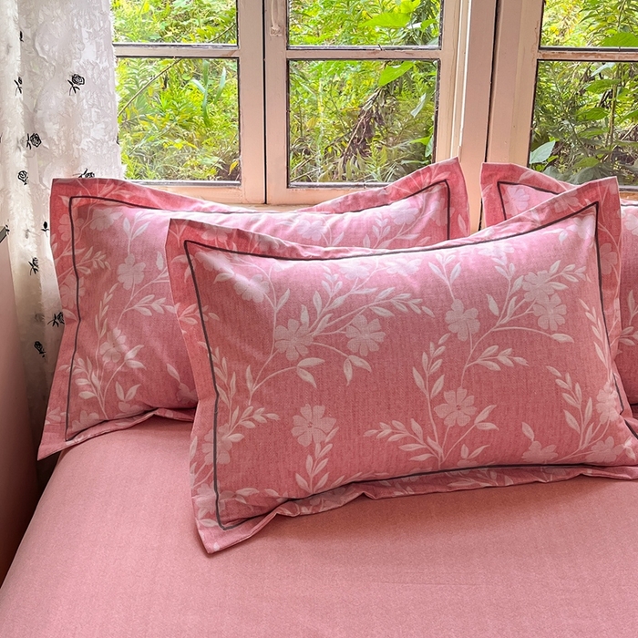 91家纺网 家纺一手货源 找家纺 2025新款全棉磨毛印花单品被套禾悦-粉