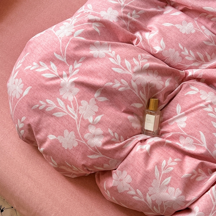 91家纺网 家纺一手货源 找家纺 2025新款全棉磨毛印花单品被套禾悦-粉