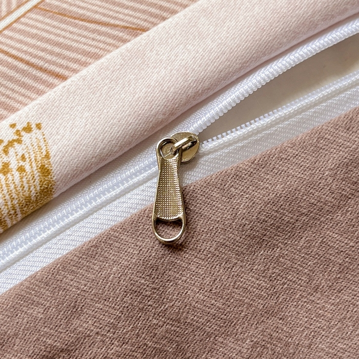 91家纺网 家纺一手货源 找家纺 2025新款全棉磨毛印花单品被套相思叶-咖