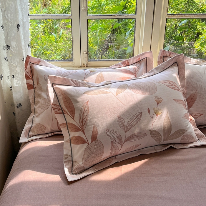 91家纺网 家纺一手货源 找家纺 2025新款全棉磨毛印花单品被套相思叶-咖