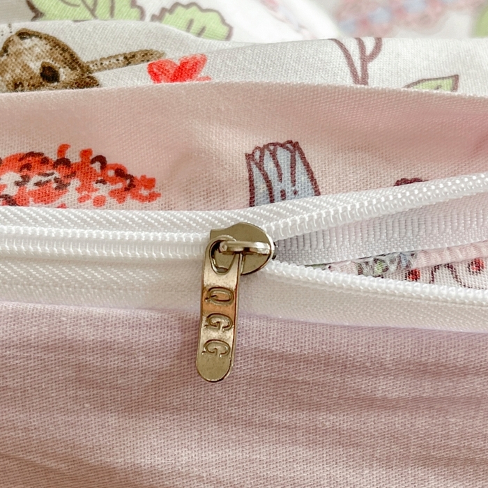 91家纺网 家纺一手货源 找家纺 琪格格纺织 2025新款13070全棉纯棉小清新四件套 爱尔兰绿野