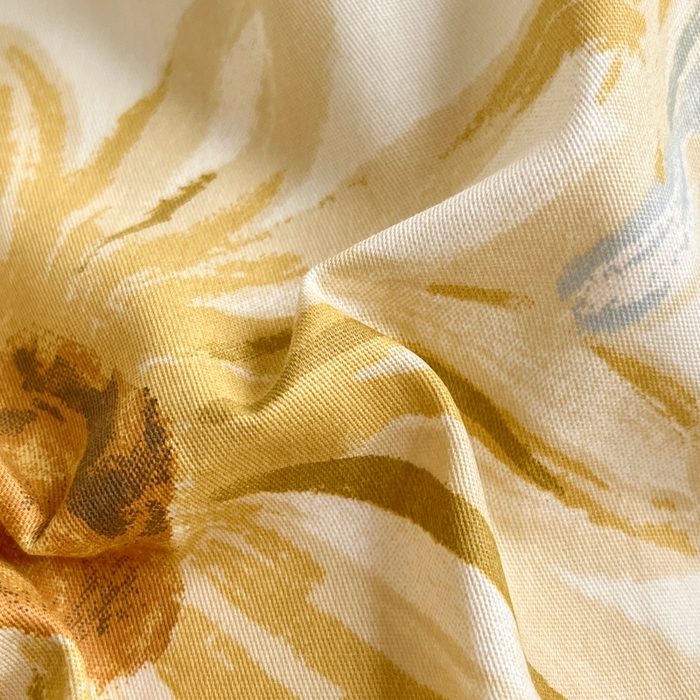 91家纺网 家纺一手货源 找家纺 琪格格纺织 2025新款13070全棉纯棉小清新四件套 璀璨花开-米色