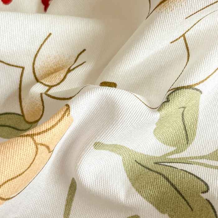 91家纺网 家纺一手货源 找家纺 琪格格纺织 2025新款13070全棉纯棉小清新四件套 花园小兔-浅绿