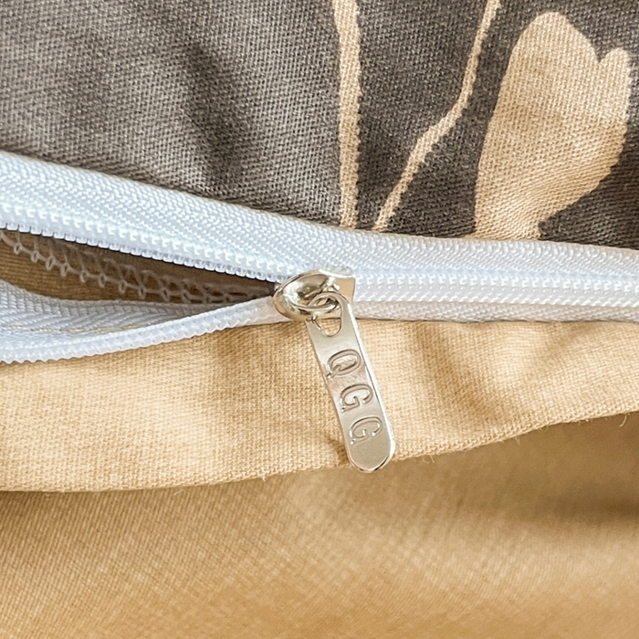 91家纺网 家纺一手货源 找家纺 琪格格纺织 2025新款13070全棉纯棉小清新四件套 花韵连锦-棕色