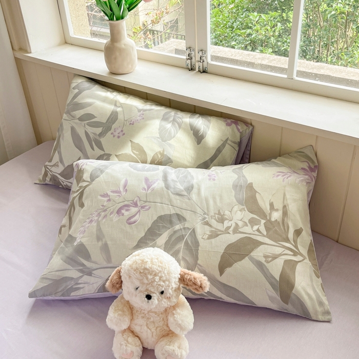 91家纺网 家纺一手货源 找家纺 琪格格纺织 2025新款13070全棉纯棉小清新四件套 繁枝