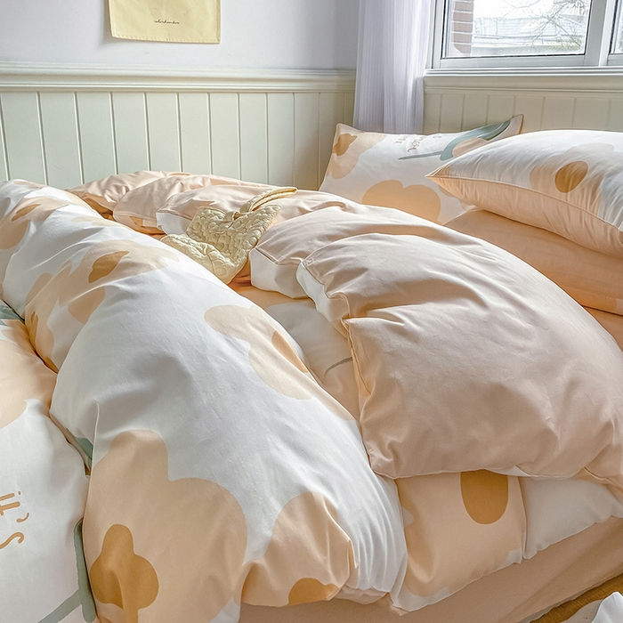 91家纺网 家纺一手货源 找家纺 （总）琪格格纺织 2025新款全棉纯棉13372小清新四件套