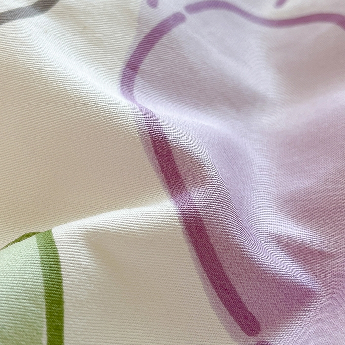 91家纺网 家纺一手货源 找家纺 琪格格纺织 2025新款全棉纯棉13372小清新单被套 被套单件 美郁-紫