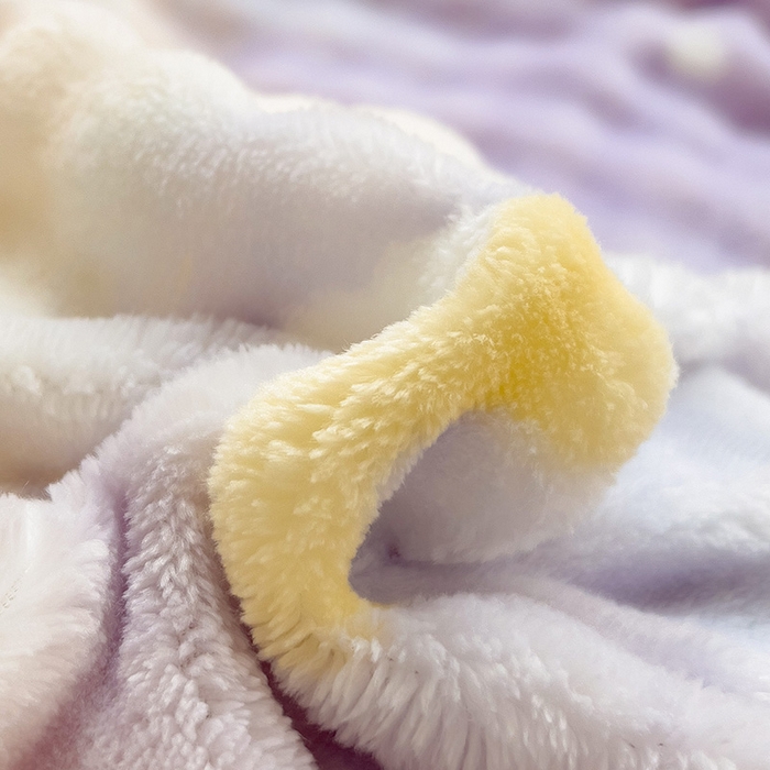 91家纺网 家纺一手货源 找家纺 优迈 2025秋冬新款卡通牛奶绒泡泡绒印花花卉兔毛四件套 梦幻星空