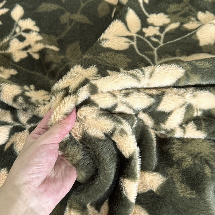 91家纺网 家纺一手货源 找家纺 优迈 2025秋冬新款直播热卖轻奢法式美拉德风高克重加厚獭兔毛绒牛奶绒四件套 花枝