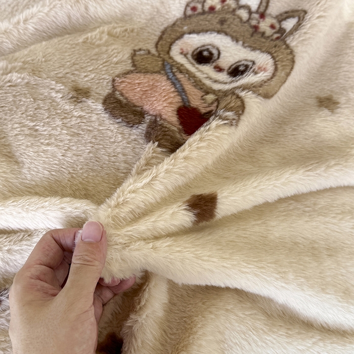 91家纺网 家纺一手货源 找家纺 优迈 2025秋冬新款直播热卖轻奢法式美拉德风高克重加厚獭兔毛绒牛奶绒四件套 拉布布