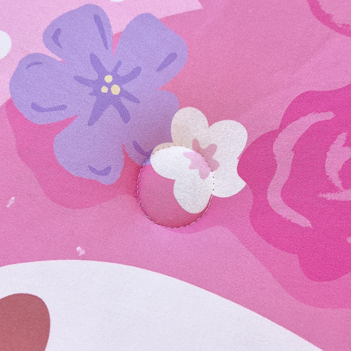 91家纺网 家纺一手货源 找家纺 吉咪兔家纺 2025新款大版三丽鸥库洛米儿童豆豆被针织棉幼儿园宝宝午睡春秋四季婴儿被子被芯 花花美乐蒂