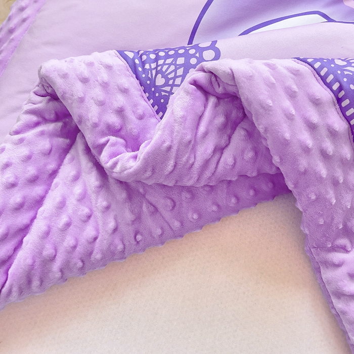 91家纺网 家纺一手货源 找家纺 吉咪兔家纺 2025新款大版三丽鸥库洛米儿童豆豆被针织棉幼儿园宝宝午睡春秋四季婴儿被子被芯 气球库洛米