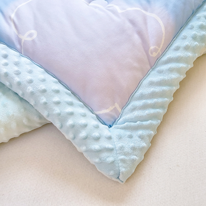 91家纺网 家纺一手货源 找家纺 吉咪兔家纺 2025新款大版三丽鸥库洛米儿童豆豆被针织棉幼儿园宝宝午睡春秋四季婴儿被子被芯 云朵玉桂狗