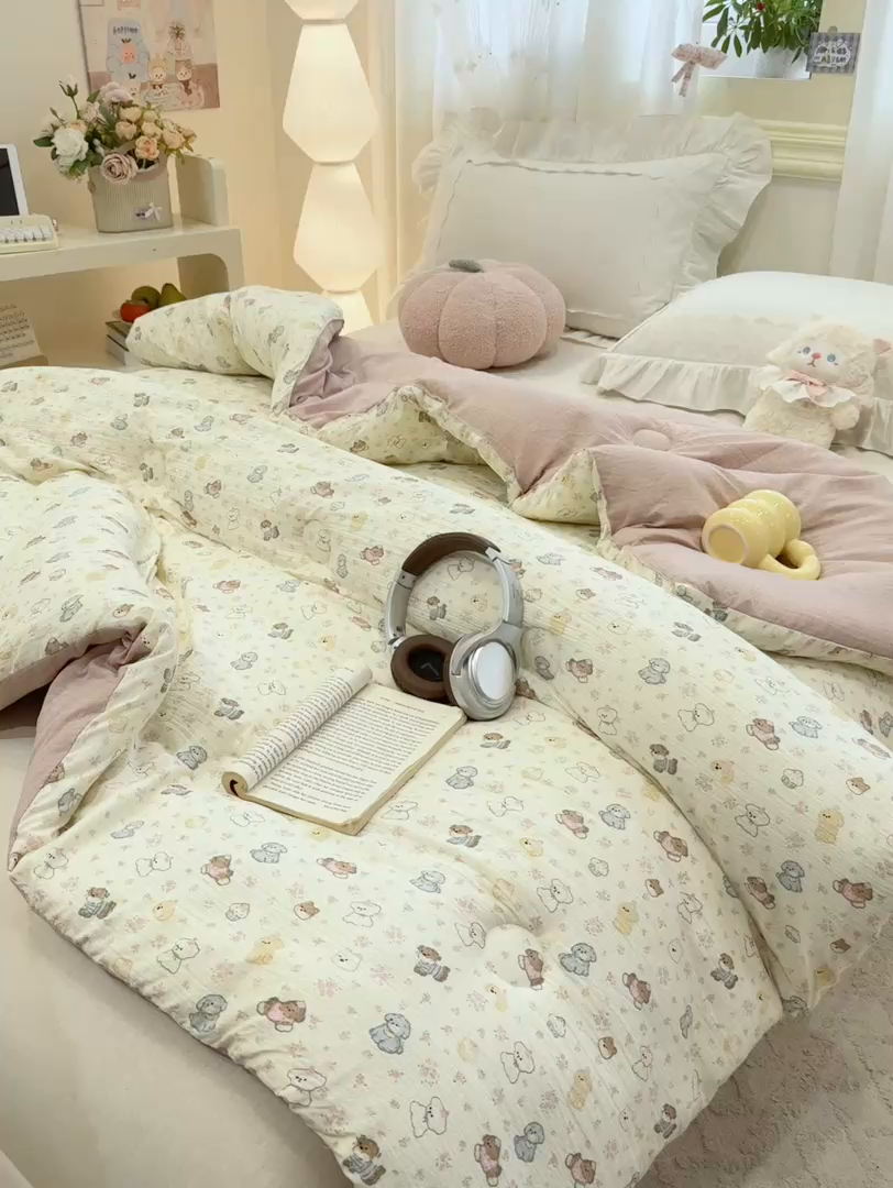 91家纺网 家纺一手货源 找家纺 （总）梦初语 2025秋冬新款大豆纤维被子冬被棉被芯春秋被宿舍单双人学生四季通用（大豆纤维含量10%）