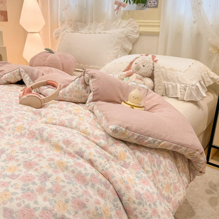 91家纺网 家纺一手货源 找家纺 梦初语 2025秋冬新款大豆纤维被子冬被棉被芯春秋被宿舍单双人学生四季通用（大豆纤维含量10%） 花颜