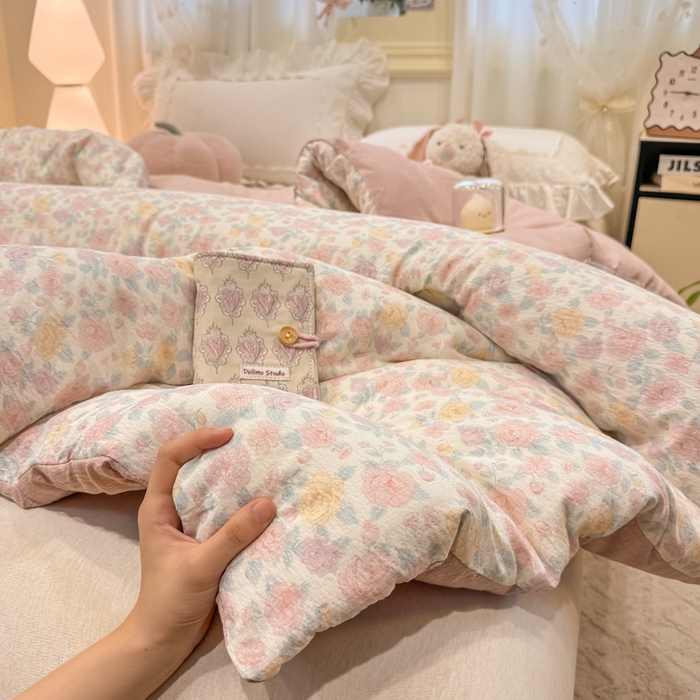 91家纺网 家纺一手货源 找家纺 梦初语 2025秋冬新款大豆纤维被子冬被棉被芯春秋被宿舍单双人学生四季通用（大豆纤维含量10%） 花颜