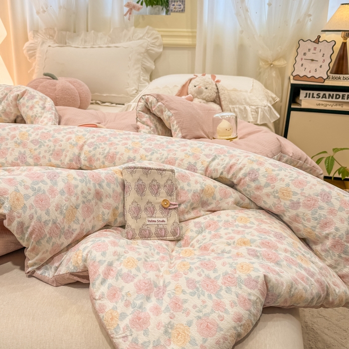 91家纺网 家纺一手货源 找家纺 梦初语 2025秋冬新款大豆纤维被子冬被棉被芯春秋被宿舍单双人学生四季通用（大豆纤维含量10%） 花颜