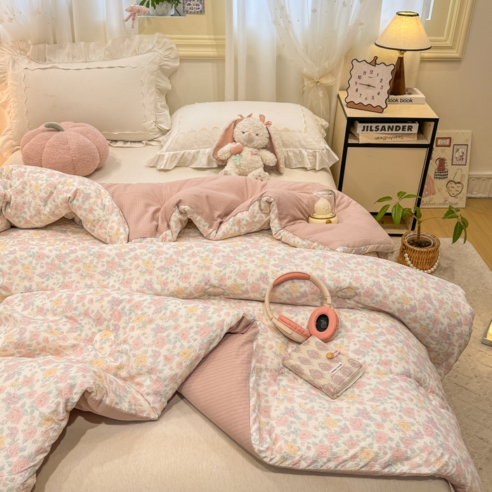 91家纺网 家纺一手货源 找家纺 梦初语 2025秋冬新款大豆纤维被子冬被棉被芯春秋被宿舍单双人学生四季通用（大豆纤维含量10%） 花颜