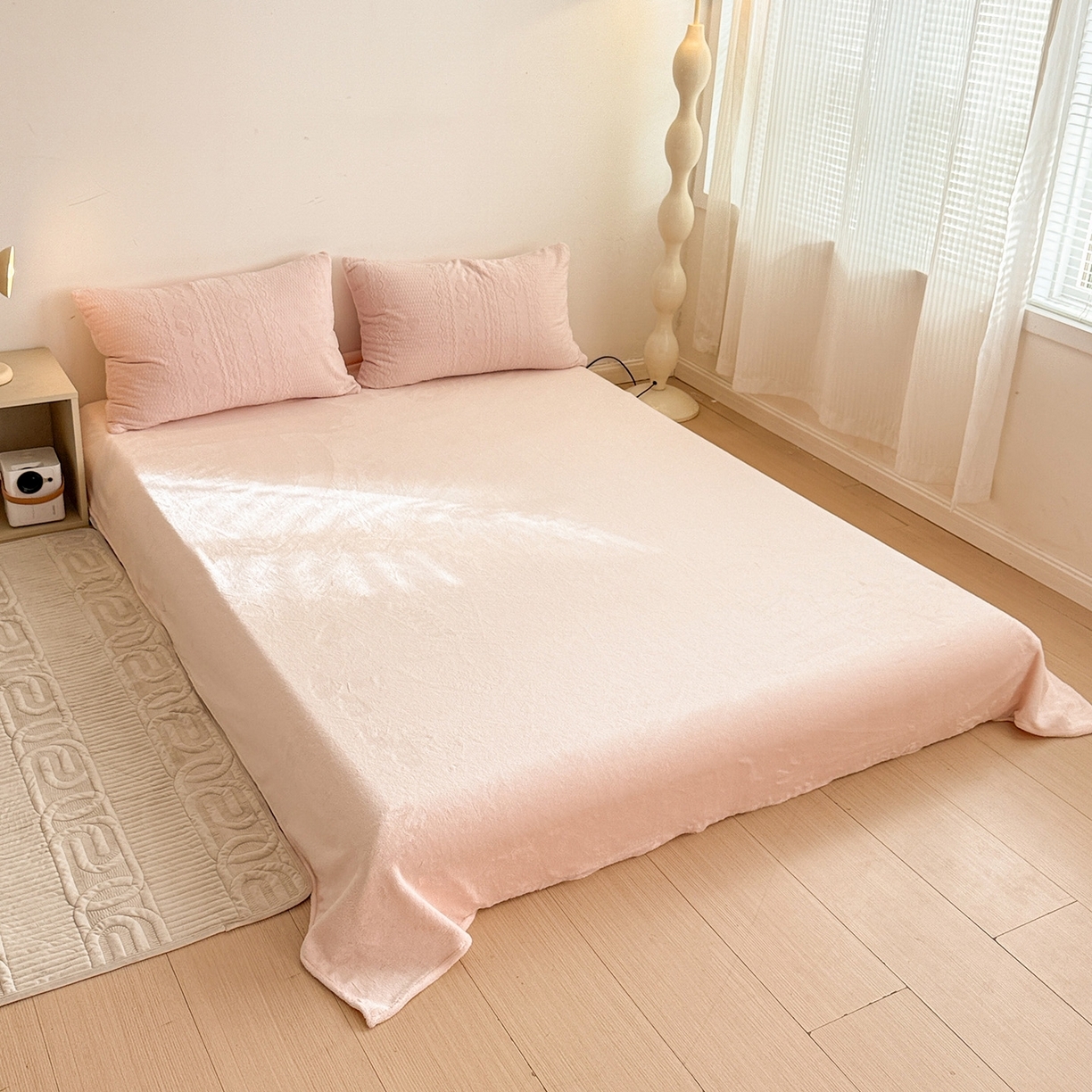 91家纺网 家纺一手货源 找家纺 （总）耀悦家纺 2025新款INS博主风立体A类全消光雕花牛奶绒四件套加厚韩系系列