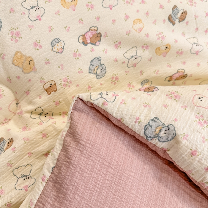 91家纺网 家纺一手货源 找家纺 梦初语 2025秋冬新款大豆纤维被子冬被棉被芯春秋被宿舍单双人学生四季通用（大豆纤维含量10%） 泡芙小狗