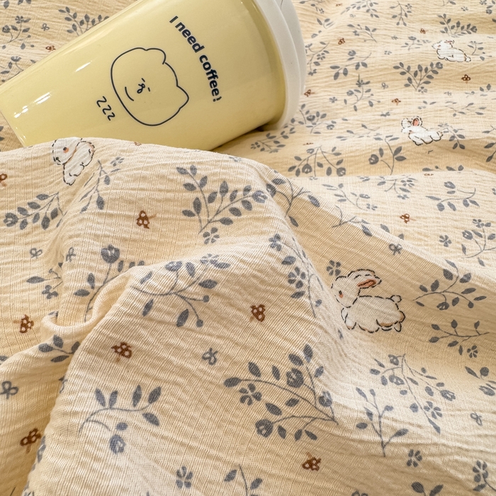 91家纺网 家纺一手货源 找家纺 梦初语 2025秋冬新款大豆纤维被子冬被棉被芯春秋被宿舍单双人学生四季通用（大豆纤维含量10%） 唯美小兔